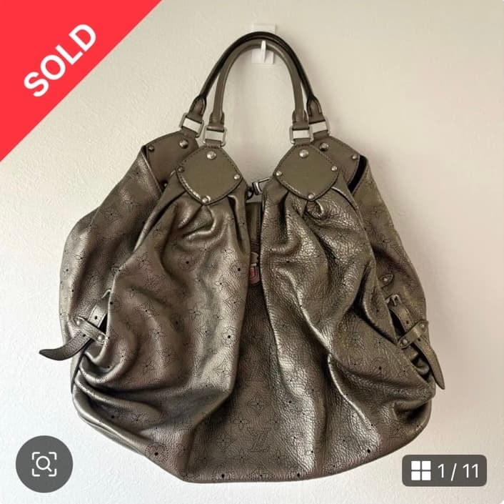 ルイヴィトン マヒナXL相当 アルジャンモノグラムショルダーバッグの出品画像